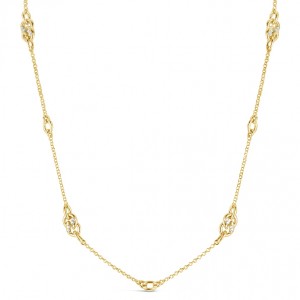 18K Diamond Infinity Necklace