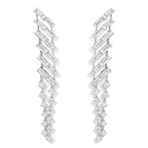 18K Diamond Waterfall Earrings