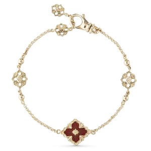 Buccellati Opera Tulle Red Enamel Bracelet