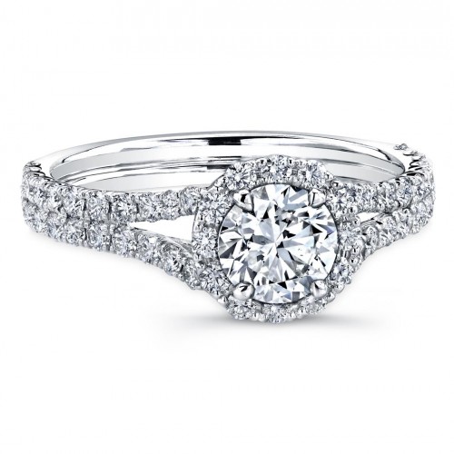 18K Diamond Engagement Ring