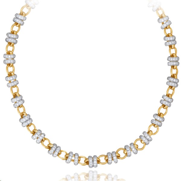 Picchiotti 18K Diamond Rondelle Necklace