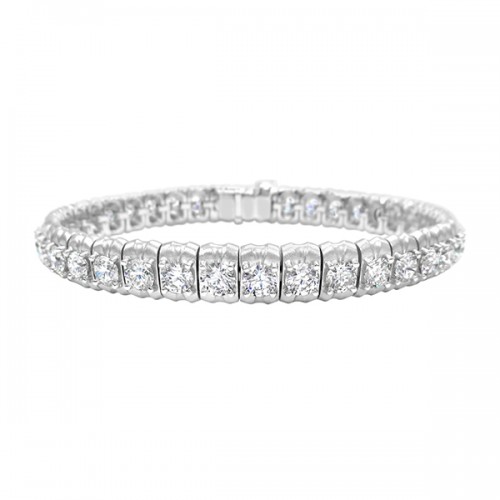 18K Men's Diamond Bracelet