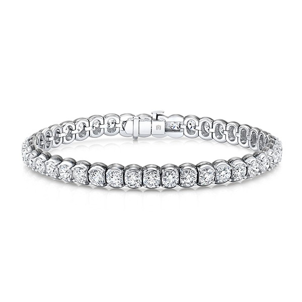 18K & Black Rhodium Men's Diamond Bracelet