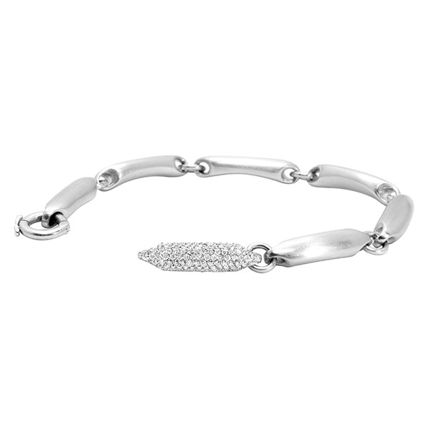 18K Men's Diamond Link Bracelet