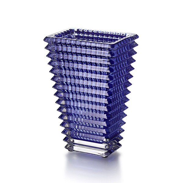 Baccarat Blue Rectangular Eye Vase