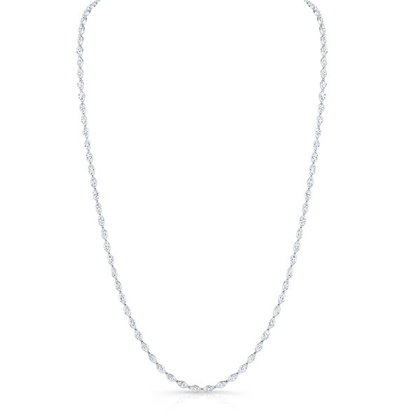 18K Marquise Cut Diamond Necklace