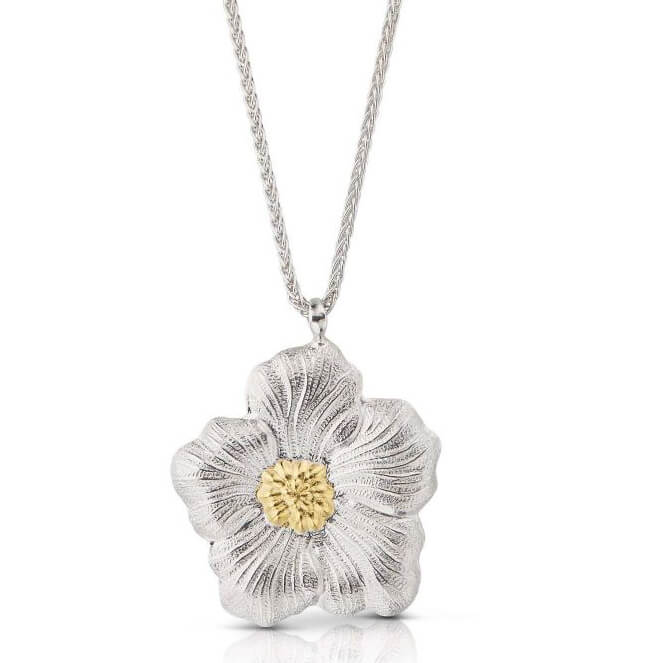 Buccellati Silver Daisy Sautoir Necklace - 220-4003