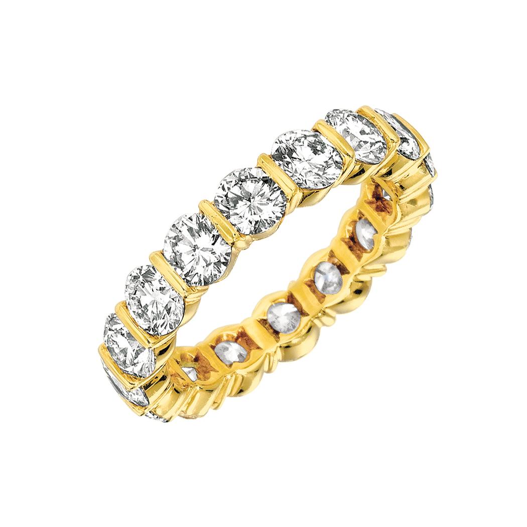 Gemlok© 18K Yellow Gold Diamond Eternity Band - 110-1750