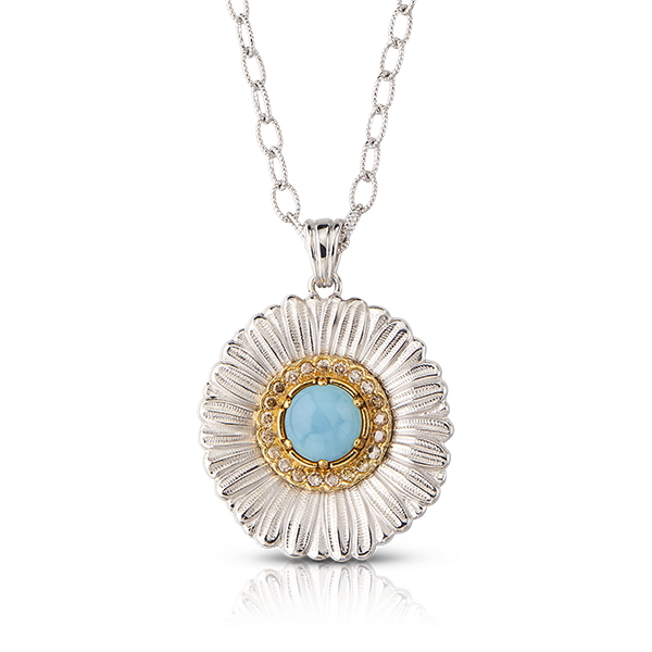 colour Blossom sun pendant, pink gold and grey mother-of-pearl - Categories