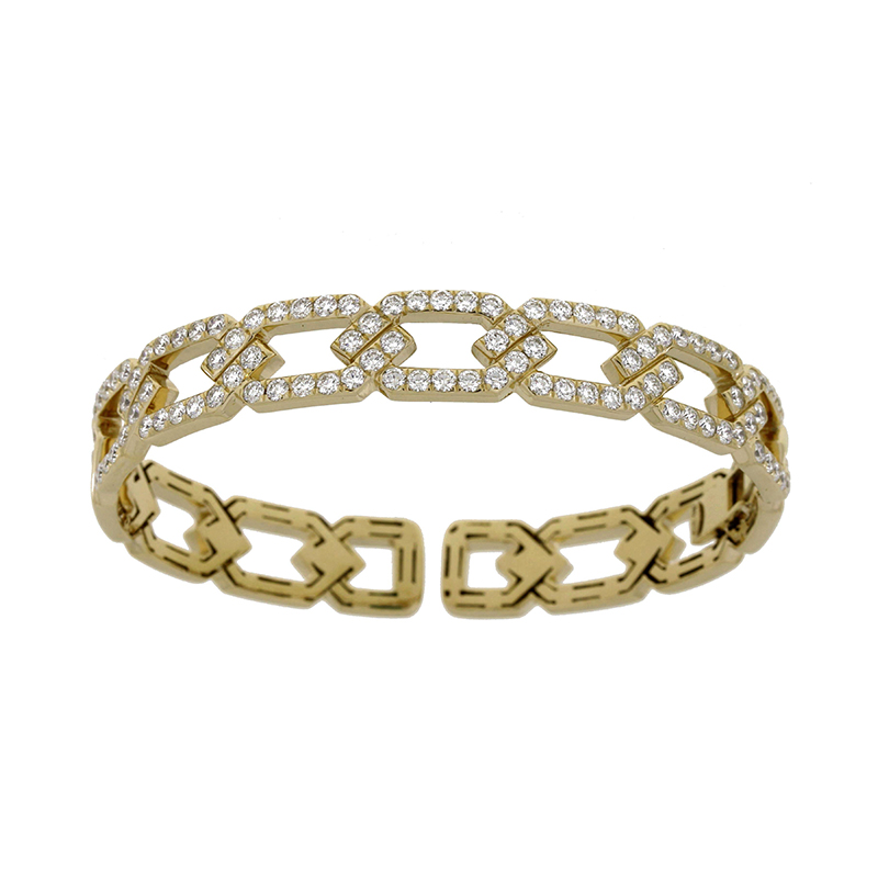 18K Diamond Cuff Bracelet - 250-8929