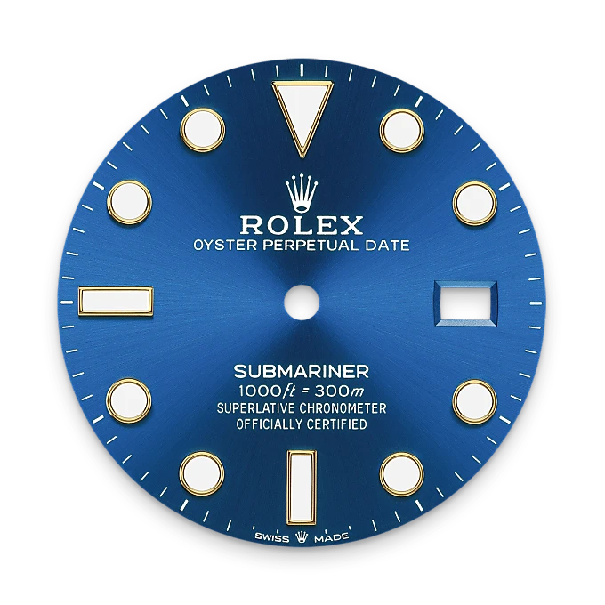 Royal blue dial